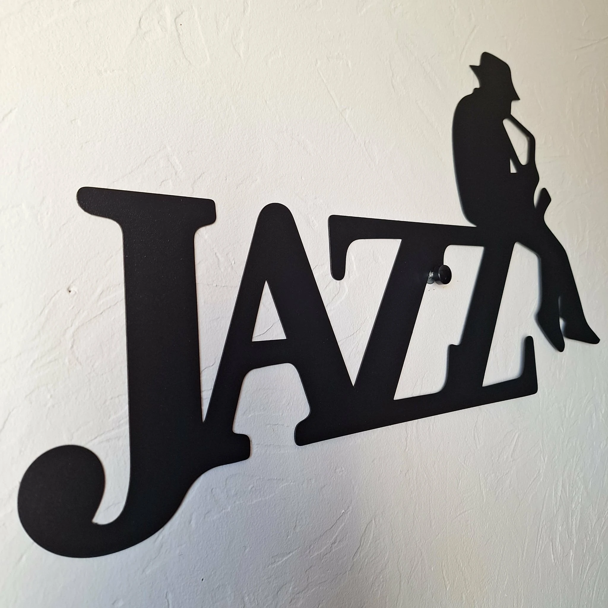 Jazz muurdecoratie 50 CM! Van metaal – photo 2